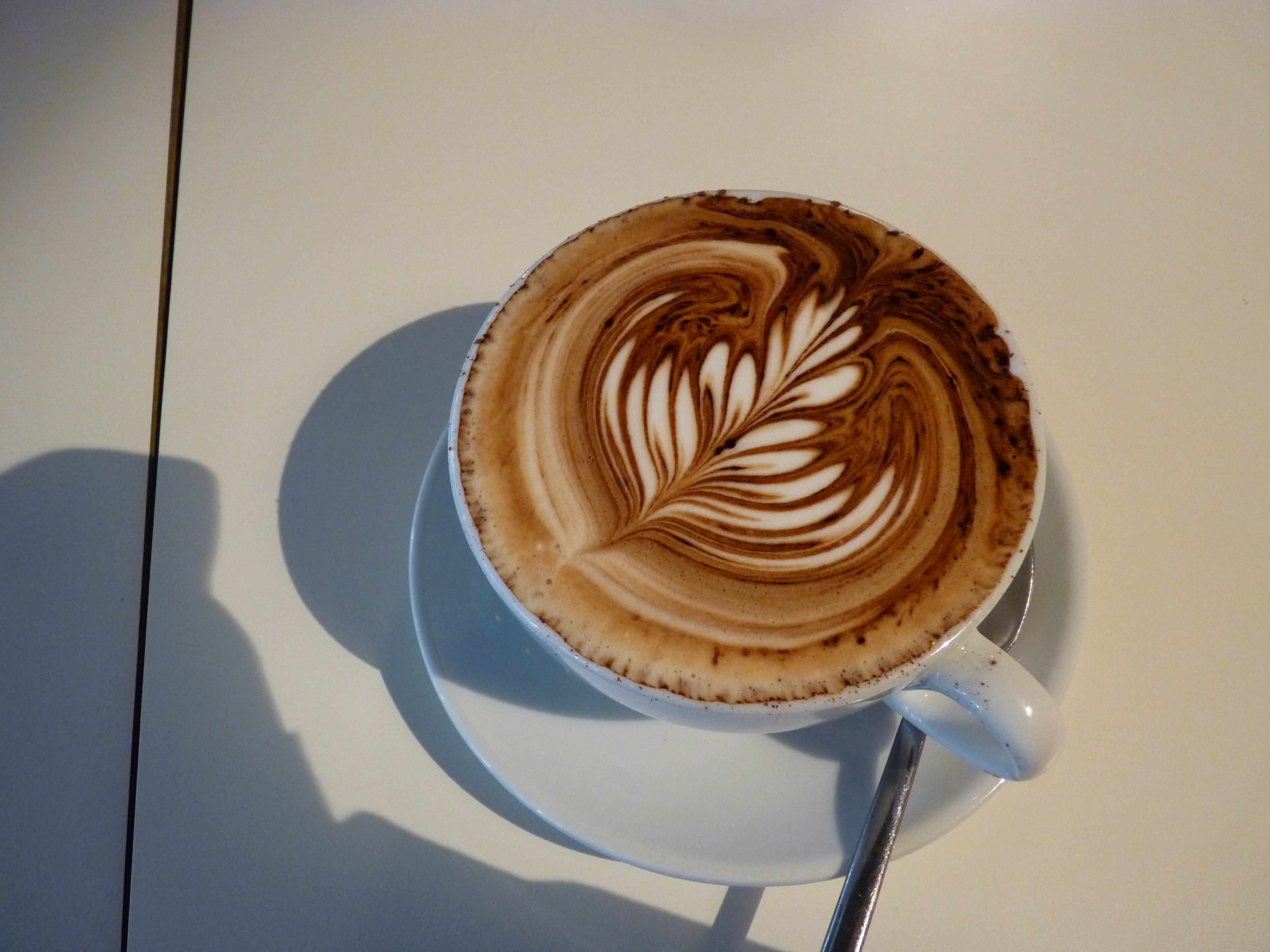 A lovely cup of coffee. A close-up of a cappucino.