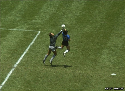 Maradona's famous goal against England