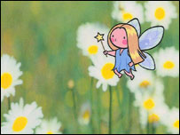 Fairy and daisies