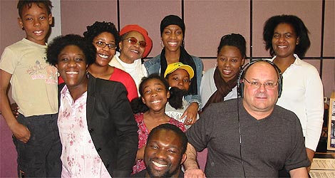 Recording 'A Slave's Story' for Melting Pot