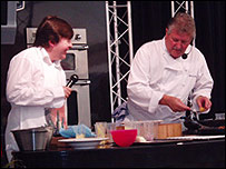 Brian Turner & BBC Radio Suffolk's Nick Pandolfi