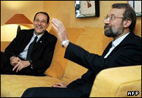 لاریجانی و سولانا - عکس از آرشیو