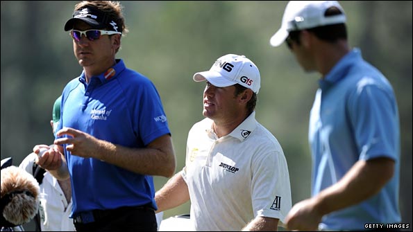 Ian Poulter, Lee Westwood and Paul Casey