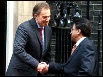  مشرف اور بلیئر