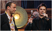 Muse collecting their award
