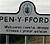 Arwydd Pen-y-ffordd