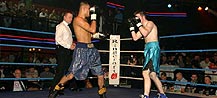 Nadeem and Chrid in the ring