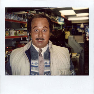 Matt Lucas make-up polaroid