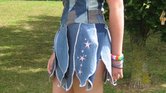 Denim petal dress... Denim petal dress...