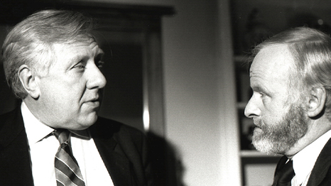 Barry Cowan interviews Deputy Leader of the Labour Party, Roy Hattersley &copy;BBC
