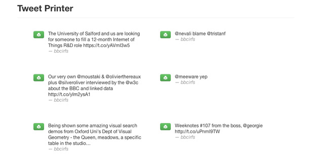 Tweet-Printer screenshot