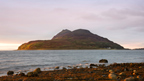Sunrise on Holy Island off the Isle of Arran.