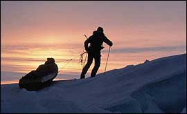 Pen Hadow on the polar ice 