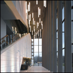 Inside MIMA's reception area