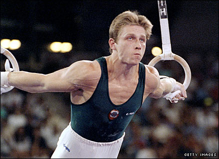 Vitaly Scherbo won a record six gymnastic gold medals at the 1992 Barcelona Olympics for the specially created Unified Team