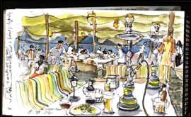 'Ween tent?'-a place to relax and smoke agila in Beit Sahour - Paul Gent.