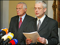 Vladimír Špidla a Václav Klaus