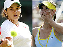 सानिया मिर्ज़ा और शरापोवा