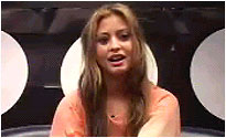Holly Valance in the R1 chat studio