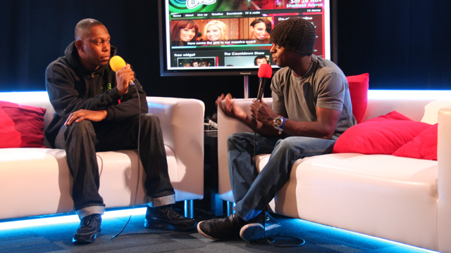 Dizzee Rascal backstage
