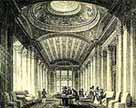 Illustration showing the interior of the Signet Library