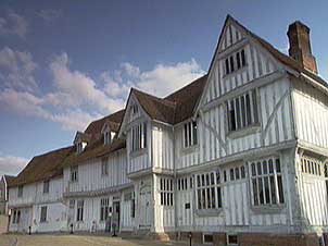 Timber framed buildings in Lavenham
