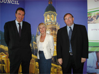 Croydon cabinet members Stuart Powell, Maria Gatland, Mike Fisher