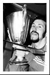 Rangers captain, John Greig, with the trophy