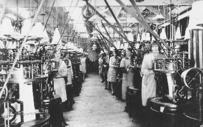 Workers in the factory