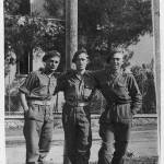 L to R, Fred Hoggarth, Geoffrey Read, Denzil (Nobby) Clarke