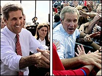 John Kerry ve George Bush