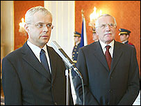 Političtí protivníci prezident a premiér