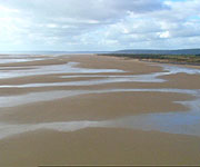 Aerial picture of Pendine Sands