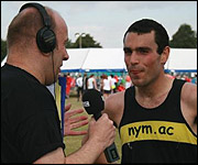 Marathon winner Nathaniel Williams 