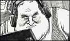 James Naughtie, by the Times' Martin Rowson