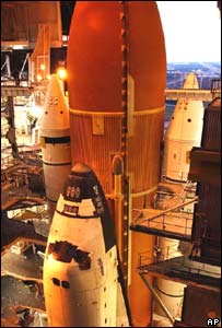 شاتل آتلانتيس روی سکوی پرتاب