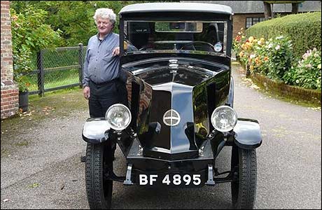 Tony Davey with the restored Renault JK 1