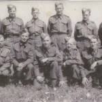 This photograph of the platoon was taken at Beverley, Yorkshire in July 1940. Charles Hague is shown on the far right of the front row.
