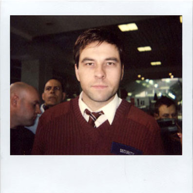 David Walliams make-up polaroid