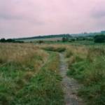 This is the concrete tank track running through what was Stainton Camp just outside Barnard Castle in County Durham. The barracks were next to this track and to the right of the picture ran the railway line to Broomielaw Station.