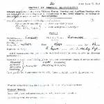 Alexander Sheekey's report of Medical Examination (14th of May 1947)