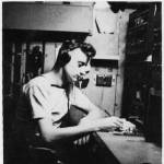 Tel. Leo Fitzpatrick on air HMS Providence, somewhere in the Med 1945