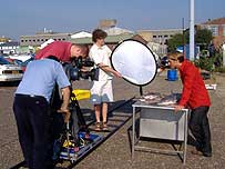 David Whiteley on location