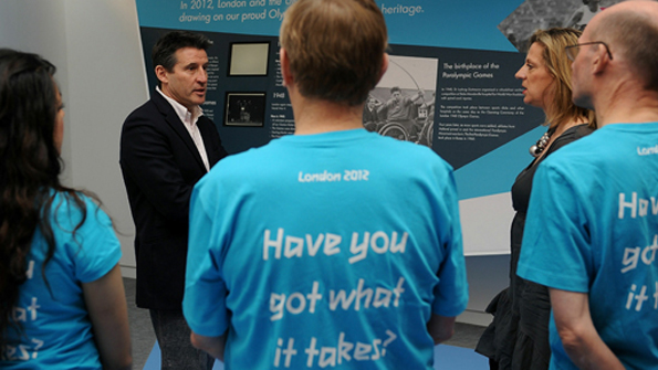 Seb Coe with Sally Gunnell