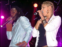 Black Eyed Peas live on stage