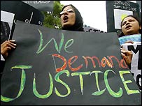 انسانی حقوق کی پامالیوں کے خلاف مظاہرہ فائل فوٹو