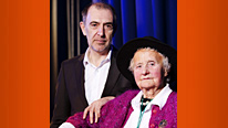 Veteran philosopher Mary Midgley with Philip Dodd