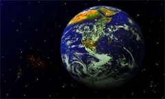 Planet Earth as seen from space