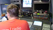 BBC Radio Wales' Mark Harrison working behind the scenes at the Royal Welsh Show.