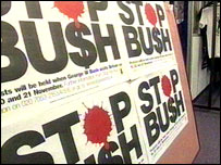 Ở châu Âu có những người không ưa tổng thống Bush